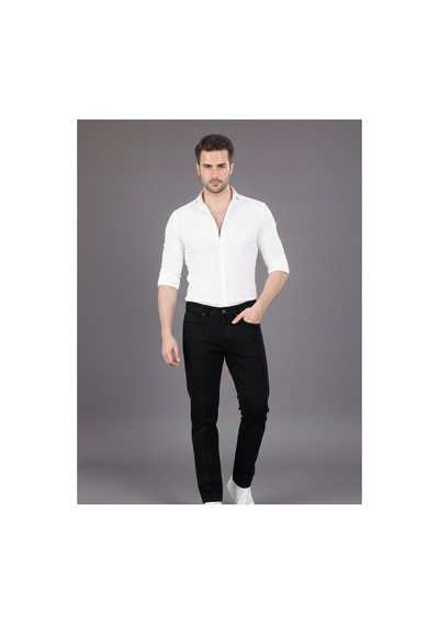 Myrab Denim Siyah Regular Fit Erkek Kot Pantolon Siyah Renk