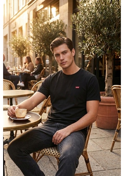 Levi's Ss Orıgınal Mıneral Siyah Erkek T-shırt 56605-0076