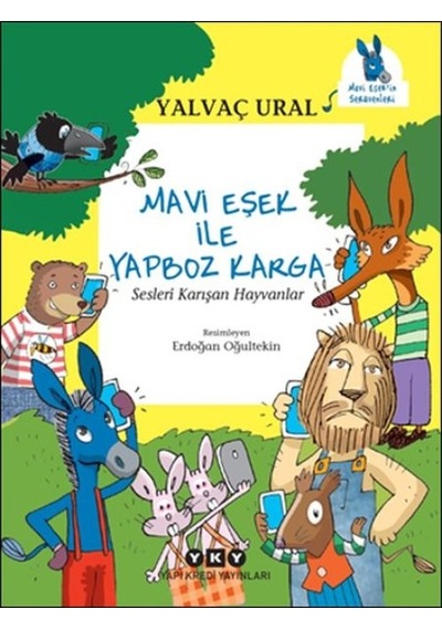 Mavi Eşek İle Yapboz Karga Sesleri Karışan Hayvanlar - Ayho-761403