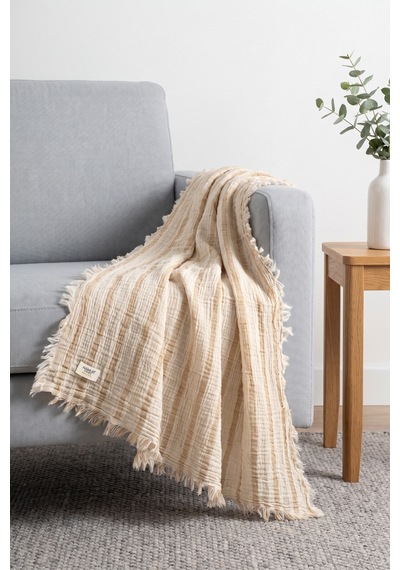 Çift Katlı Müslin Bebek Pike Örtü Yenidoğan Battaniyesi 85x95 Cm Bebek Pikesi Puset Örtüsü Kum