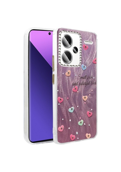 Newface - 429 - Xiaomi Redmi Note 13 Pro Plus Kılıf Blade Aynalı Desenli Kapak - - Csmo-tex - Desen 8 Diğer