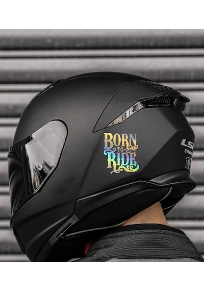 Born To Ride Sticker - Binmek İçin Doğmuş Sticker - Araba Oto Motosiklet Cam Sticker - 00066 60x52 Cm