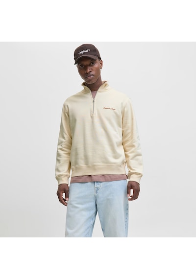 Jack & Jones Norrebro Erkek Krem Sweatshirt 12282899-anw Krem