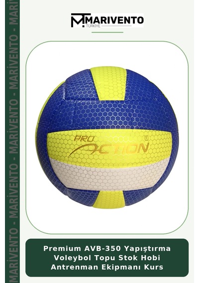 Premium Avb-350 Yapıştırma Voleybol Topu Stok Hobi Antrenman Ekipmanı Kurs Çok Renkli