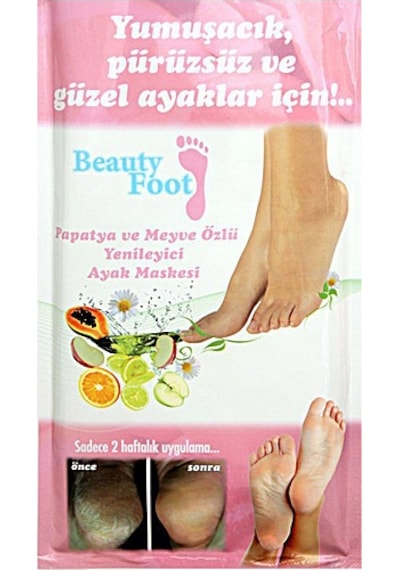 Beauty Foot Papatya ve Meyve Özlü Yenileyici Ayak Maskesi 2Adet