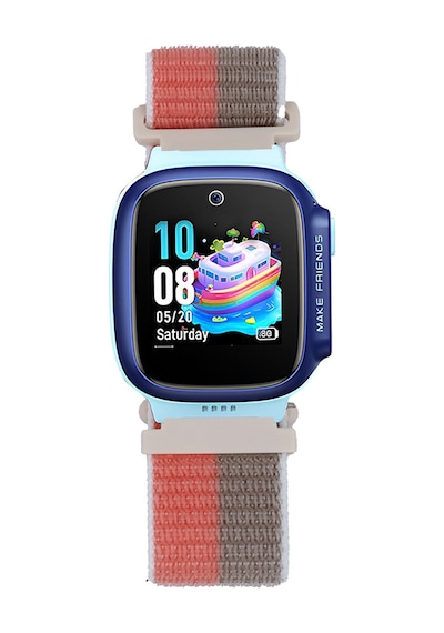 Kilifone - Huawei Watch Gt5 41mm 18mm Uyumlu - Kordon Çocuklara Özel Hasır Kordon - Krd-03 - Kırmızı-kahverengi - T36892