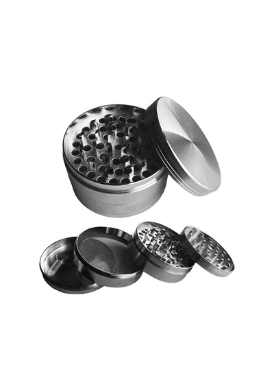 Efotech Grınder Parçalayıcı Metal Baharat Öğütücü Herb Spice 4 Katmanlı 40mm / 50mm / 63mm Gumus Grı, 75mm Diğer