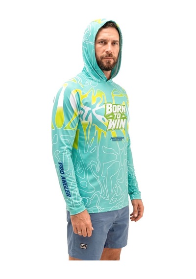 Fujin Pro Angler S26 T-shirt Hooded Izohips Bold Mint Xl Açık Yeşil