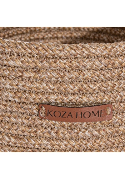Koza Home Cesta El Yapımı Pamuklu Natural Hasır Dekoratif Sepet 3lü Set 25c