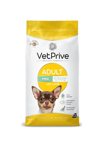 Vet Prive Mini Ve Küçük Irk Yetişkin Köpek Maması Kuzu Etli 8 Kg