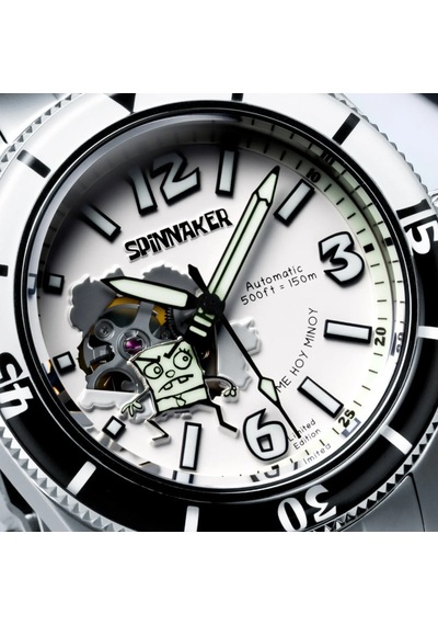Spinnaker Fleuss Sp-5175-11 Spongebob Squarepants Doodlebob Limited Edition Otomatik Erkek Kol Saati Gri
