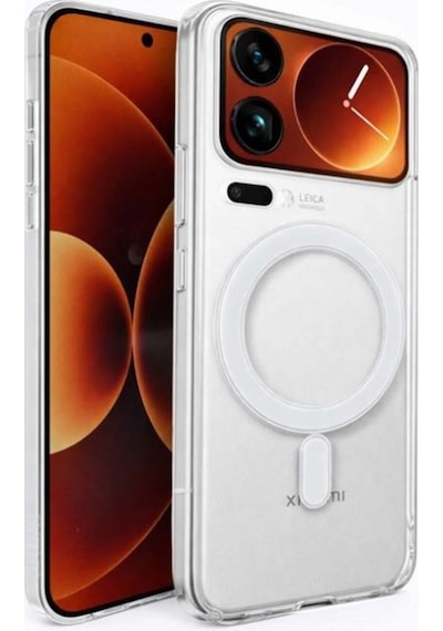 Adige Xiaomi 17 Pro Max Kılıf Mika Magsafe Özellikli Şeffaf