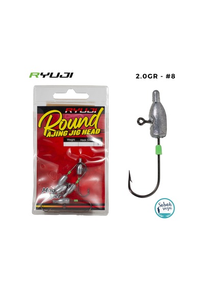 Ryuji Round Ajing Jighead 2.0gr 8 5 Adet