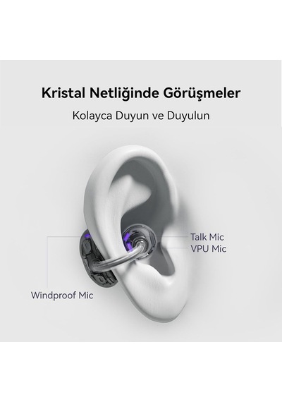 Freeclip, Estetik Tasarım, Tüy Kadar Hafif, Açık Kulak Tasarımı, Yapay Zeka Destekli Kristal Netliğinde Arama, Uz