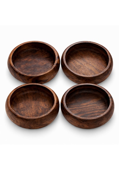 CH woodline Ceviz Ağacı Çerezlik Kase Seti 4 Adet 12 Cm El Yapımı Doğal Ahşap Kase, Masif Ceviz, Kahvaltılık Ve Sunumluk Kase Set - CH woodline Ceviz Ağacı Çerezlik Kase Seti 4 Adet 12 Cm El Yapımı Doğal Ahşap Kase, Masif Ceviz, Kahvaltılık Ve Sunumluk Kase Set -