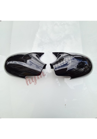 Peugeot 206 Batman Ayna Kapak Piano Black - M4 Model Parlak Siyah