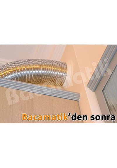Ayrex Bacamatik Aspiratör Davlumbaz Baca Klapesi Silikonlu Set