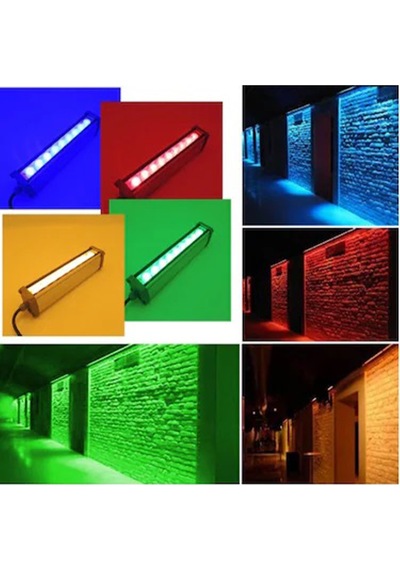 Sıva Üstü Wallwasher Lüks Asil Dekoratif Işık Show Gösteri Aydınlatma Dış Duvar Açık Alan Enerji Tasarruflu Tek Renk Soğuk Beyaz Led A-1001 12cm 3w Diğer