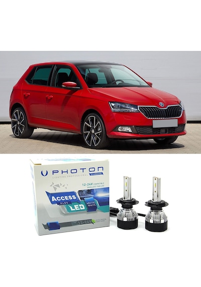 Skoda Fabia Kısa Far Ampulü H7 Access Yeni Seri Beyaz 2014-2021