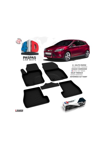 Ford Focus 3 Hb 4D Havuzlu Paspas 2011-2014 A+Kalite
