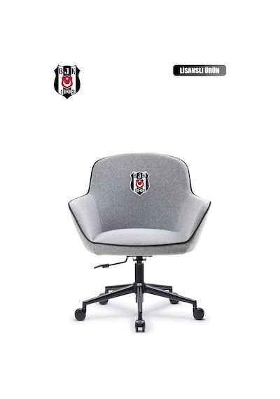 Fanchair X Beşiktaş Icon Gri Kumaş Çalışma Koltuğu-77
