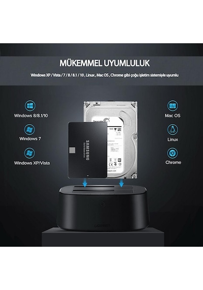 Ugreen Usb 3.0 2.5 Ve 3.5 Inch Sata Hdd Dual Dock Station