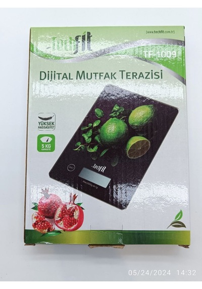 Tf-1009 Çilek Dijital Mutfak Terazisi Hassas Tartım