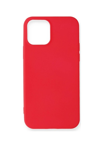 Newface - 974 - Apple iPhone Uyumlu 12 Mini Kılıf First Silikon - Ece-umay - - Kırmızı