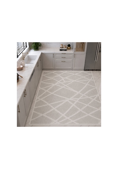Modern Sisal 8002 Gri Krem Leke Tutmayan Kaymaz Taban Salon Mutfak Koridor Balkon Halısı