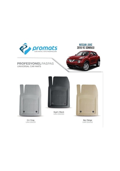 Bermot Nissan Juke 2016 Sonrası Oto Paspas Profesyonel 4d Bej