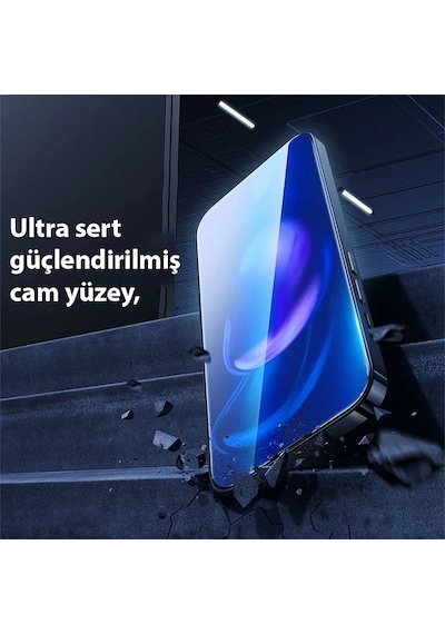 Baseus Crystal İphone 15 Full Koruma Anti Mavi Işık Tempered Cam Ekran Koruyucu 2 Adet Set- 5775 Mh-hs8220-1801