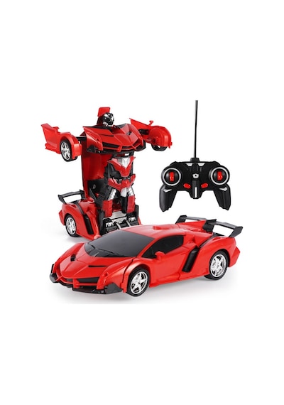 Uzaktan Kumandalı Robota Dönüşen Araba Lamborgini Chavrolet Prime1 Strong Zy Rc Car Kırmızı