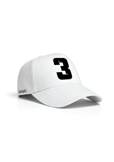 Ogc 3 Sayısı Unisex Şapka Beyaz