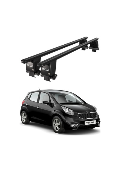 Royal Kia Venga 2014 Ve Sonrası Uyumlu Siyah Ara Atkı Port Bagaj Tavan Barı
