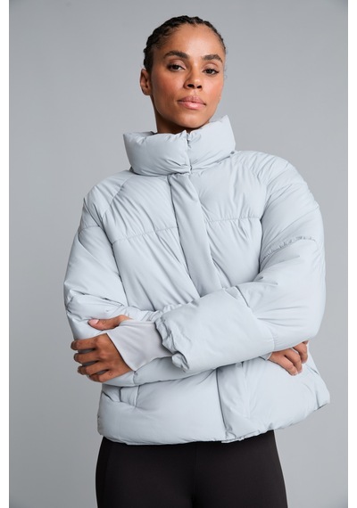 Defacto Rüzgar Geçirmez Su İtici Regular Fit Dik Yaka Reglan Kol Kışlık Şişme Mont A1550ax26augr486 Gri-gr486