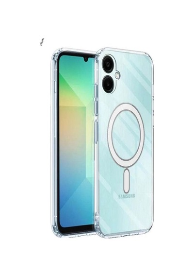 Samsung Galaxy A05 Uyumlu Magesafe Şeffaf Silikon Kılıf Şeffaf