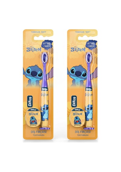Difaş Stitch Diş Fırçası 4-7 Yaş 2 Adet