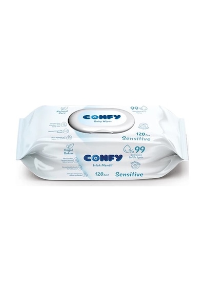 Confy Premium Sensitive Islak Mendil 120 Adet Confy Premium Sensitive Islak Mendil 120 Adet