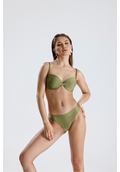 Magic Form Dekolteli Süngerli Bikini Üstü Yeşil - 724119112 Yeşil
