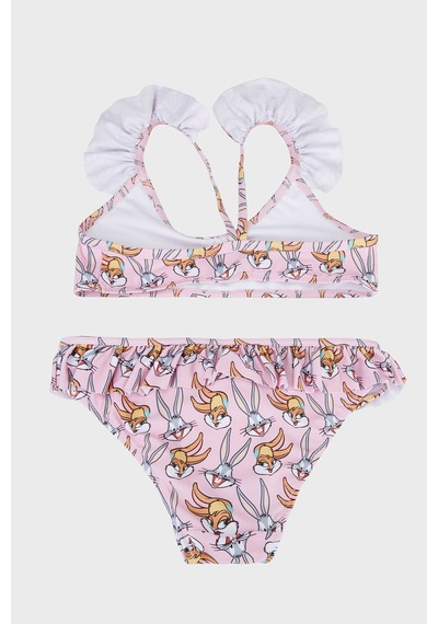 Slipstop Lunabun Uv Korumalı Desenli Bikini Kız Çocuk Bikini Sb2611070101 Pembe