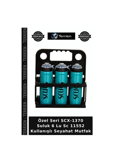 Özel Seri Scx-1370 Suluk 6 Lu Sc 11552 Kullanışlı Seyahat Mutfak Çok Renkli
