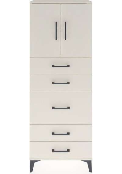 Arges Dolap 2 Raflı 5 Çekmeceli 2 Kapaklı 60x30x163 Aytaşı-ay... Aytaşı