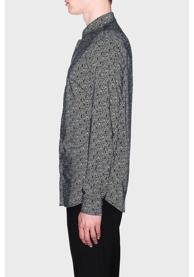 Armani Exchange Tamamı Logolu Slim Fit Uzun Kollu Gömlek Erkek Gömlek Xm000625 Af13184 Fc342 Siyah SİYAH