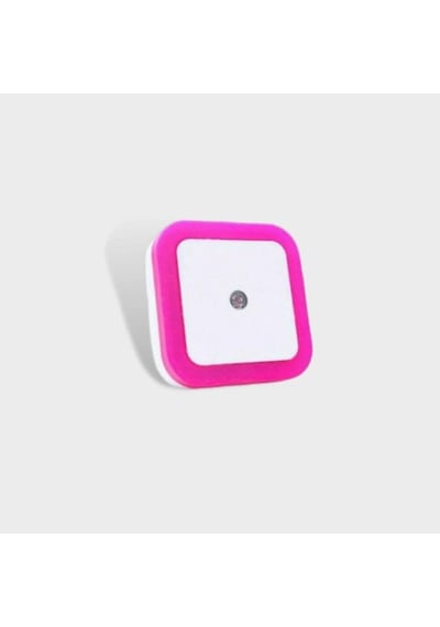 Fotoselli Led Gece Lambası, Pembe Renk Sensörlü Gece Lambası, 1 Watt Pembe Renk Led Gece Lambası Pembe