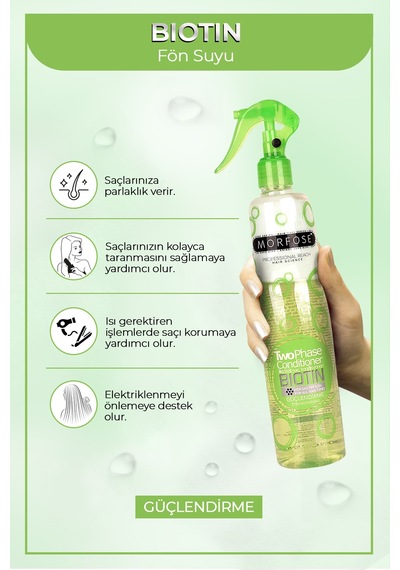 Morfose Biotin Çift Fazlı Fön Suyu 400 ML