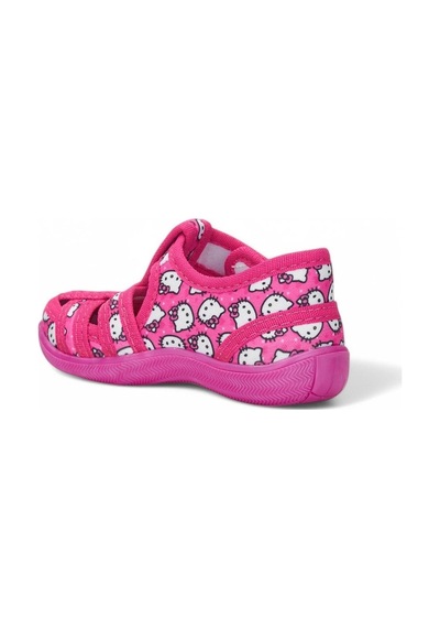 Hello Kitty 588 Kız Çocuk Kaymaz Taban Panduf Fuşya