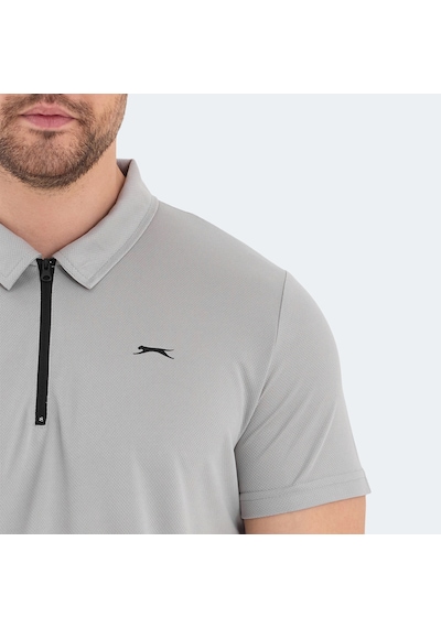 Slazenger ROYAL Erkek Polo Yaka Gri Tişört