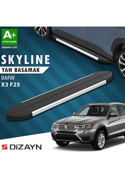 S-dizayn Bmw X3 F25 Skyline Aluminyum Yan Basamak 193 Cm 2010-2017 A+ Kalite