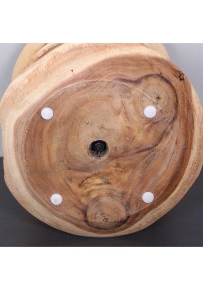 Stone Doğal Renk Mungur Sehpa 42x43 Cm Bej