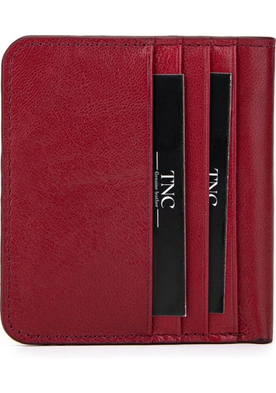Tamer Tanca Unisex Hakiki Deri Bordo Kartlık 688 4052 Krtlk Sk25-26 Bordo Bordo